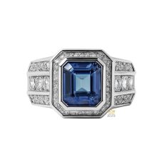 Nhẫn Nam Blue Sovereign vàng trắng Au750