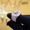 Nhẫn Rolex demi vàng nguyên khối Au750 đính viên chủ 8ly1