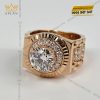 Nhẫn Rolex vàng hồng khối Au750 đính kim cương 8ly1