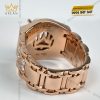 Nhẫn Rolex vàng hồng khối Au750 đính kim cương 8ly1