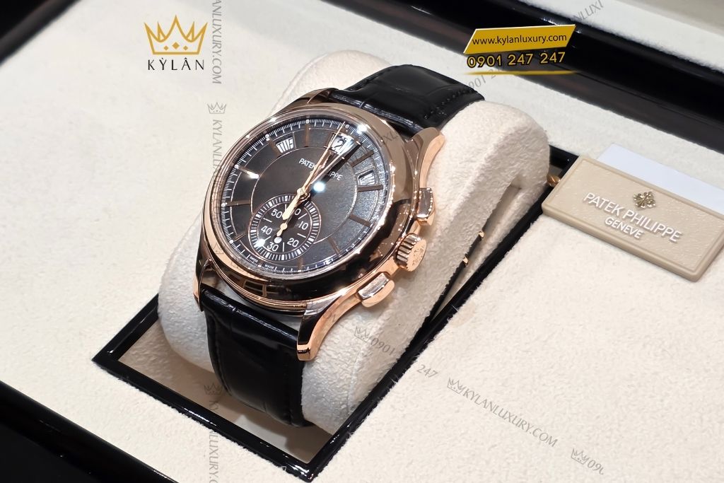 Kỳ Lân Luxury patek philippe complications 5905 mat so nau 15 14 Đồng hồ Patek Philippe Complications 5905R 001 mặt số nâu
