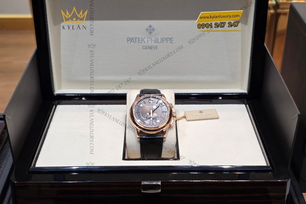 Kỳ Lân Luxury patek philippe complications 5905 mat so nau 15 16 Đồng hồ Patek Philippe Complications 5905R 001 mặt số nâu