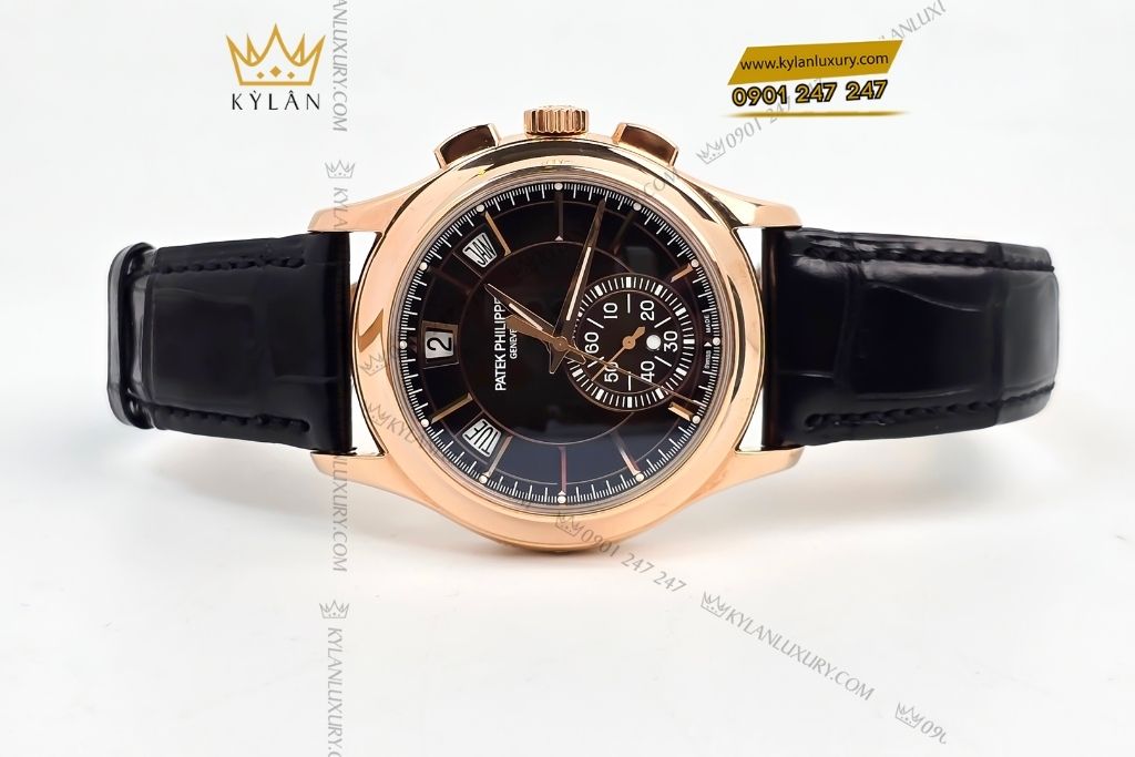 Kỳ Lân Luxury patek philippe complications 5905 mat so nau 15 4 Đồng hồ Patek Philippe Complications 5905R 001 mặt số nâu