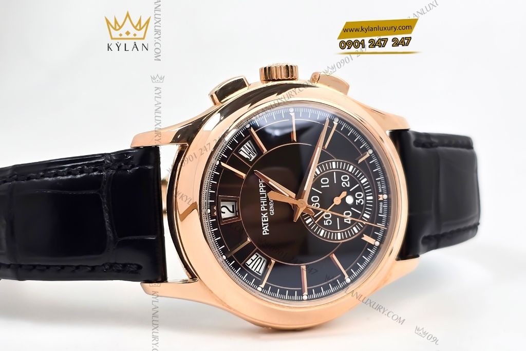 Kỳ Lân Luxury patek philippe complications 5905 mat so nau 15 8 Đồng hồ Patek Philippe Complications 5905R 001 mặt số nâu