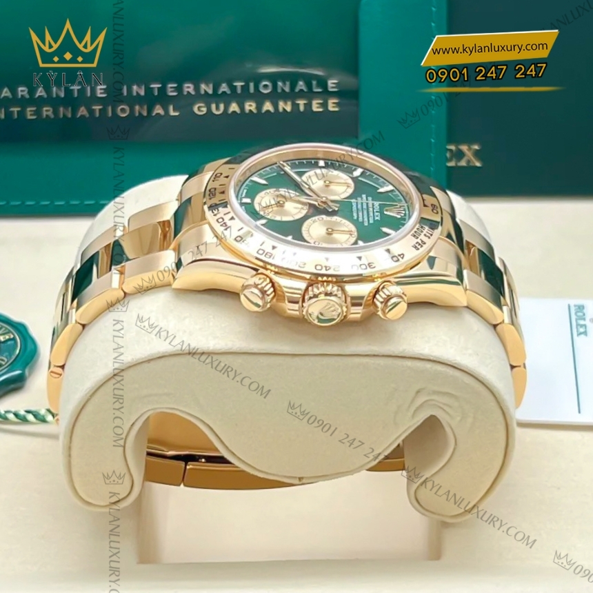 Kỳ Lân Luxury rolex cosmograph daytona 126508 mat xanh 2 Đồng hồ Rolex Cosmograph Daytona 40 126508 mặt xanh lá cây