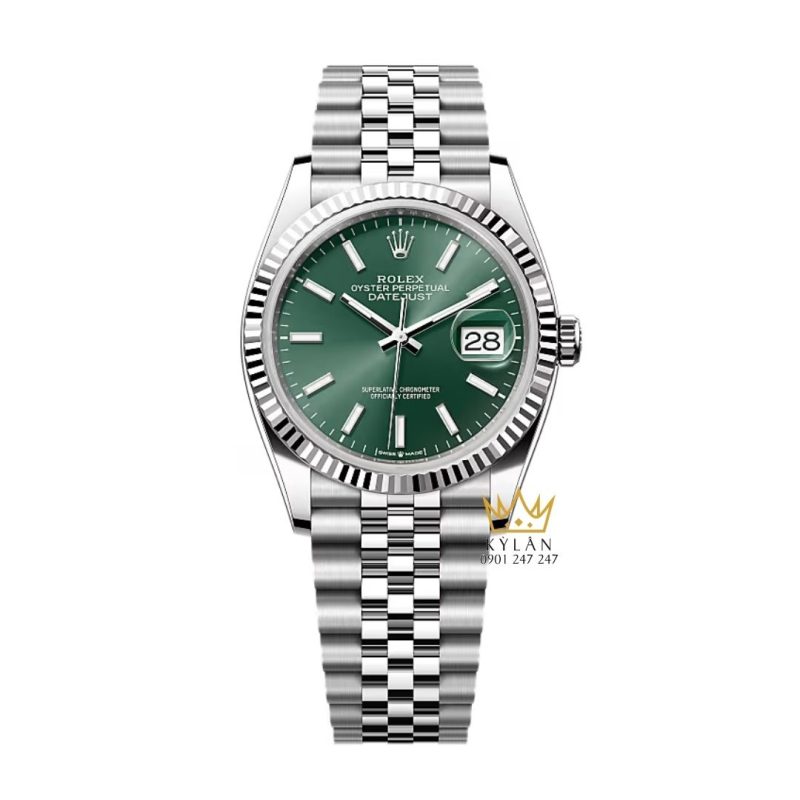 Đồng hồ Rolex Datejust 36mm 126234-0051 mặt số xanh bạc hà