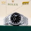 Đồng hồ Rolex Datejust 36mm 126234-0027 mặt số đen nạm kim cương