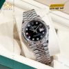 Đồng hồ Rolex Datejust 36mm 126234-0027 mặt số đen nạm kim cương
