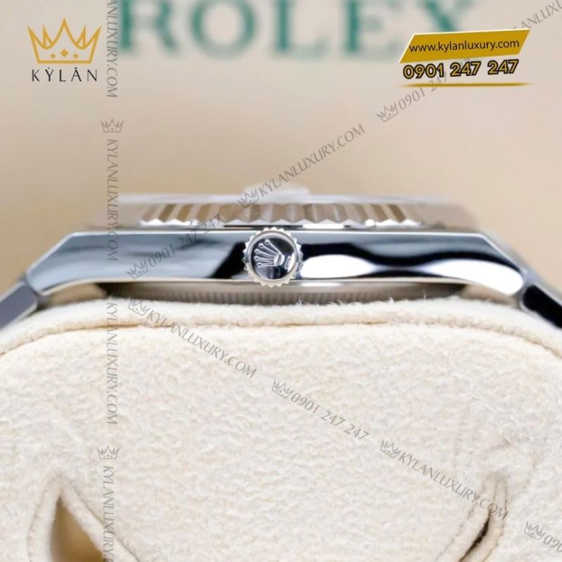 Đồng hồ Rolex Land-Dweller 36 127234-0001 trắng họa tiết tổ ong