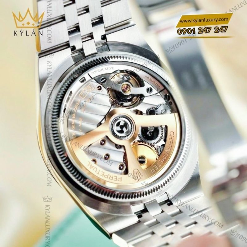 Đồng hồ Rolex Land-Dweller 36 127234-0001 trắng họa tiết tổ ong