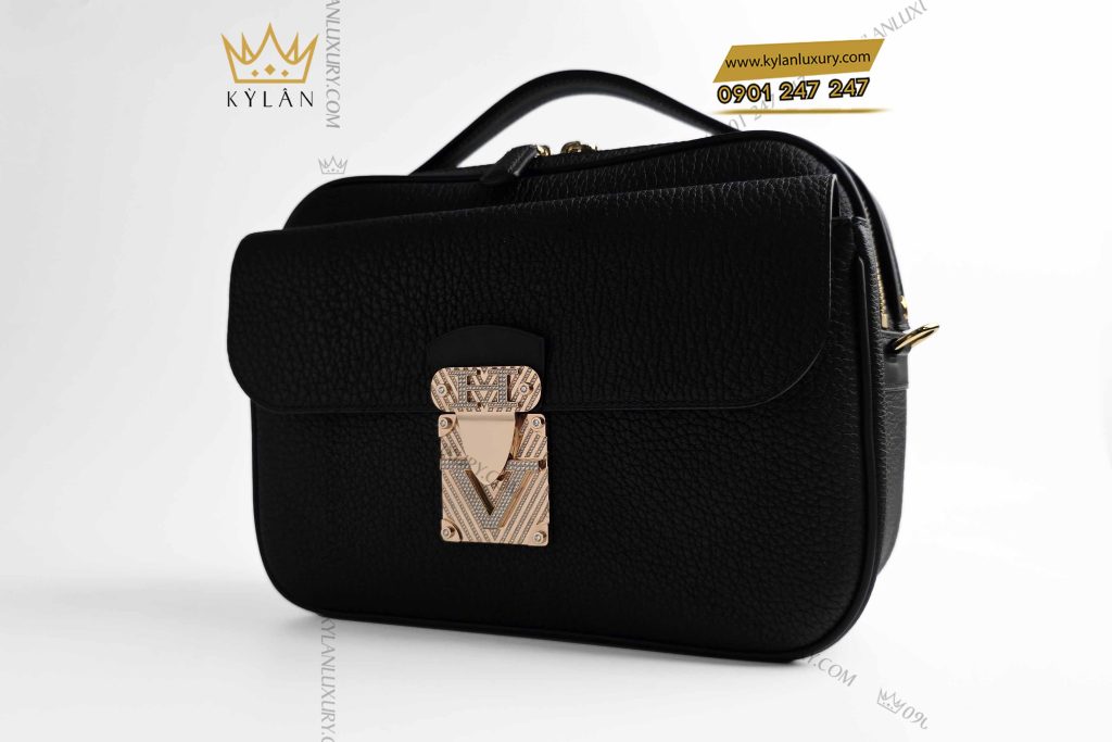 Kỳ Lân Luxury tui xach da togo dinh logo hv kim cuong 10 Túi xách da Togo đính logo HV kim cương