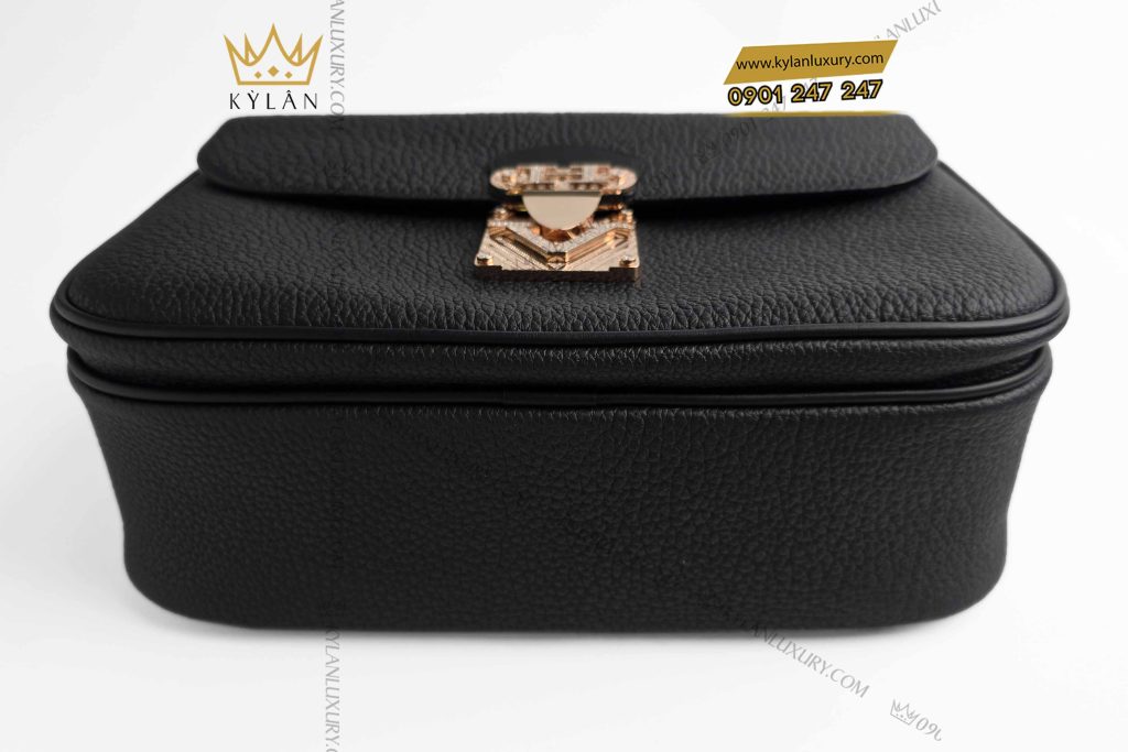 Kỳ Lân Luxury tui xach da togo dinh logo hv kim cuong 9 Túi xách da Togo đính logo HV kim cương