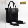 Túi xách nam da cá Alligator black