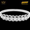 Vòng tay Sunflower vàng trắng nguyên khối Au750 đính kim cương