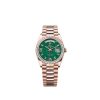 Rolex Day-Date 36mm 128345RBR mặt đá aventurine xanh nạm kim cương