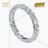 Nhẫn The Apex vàng trắng nguyên khối Au750 đính kim cương