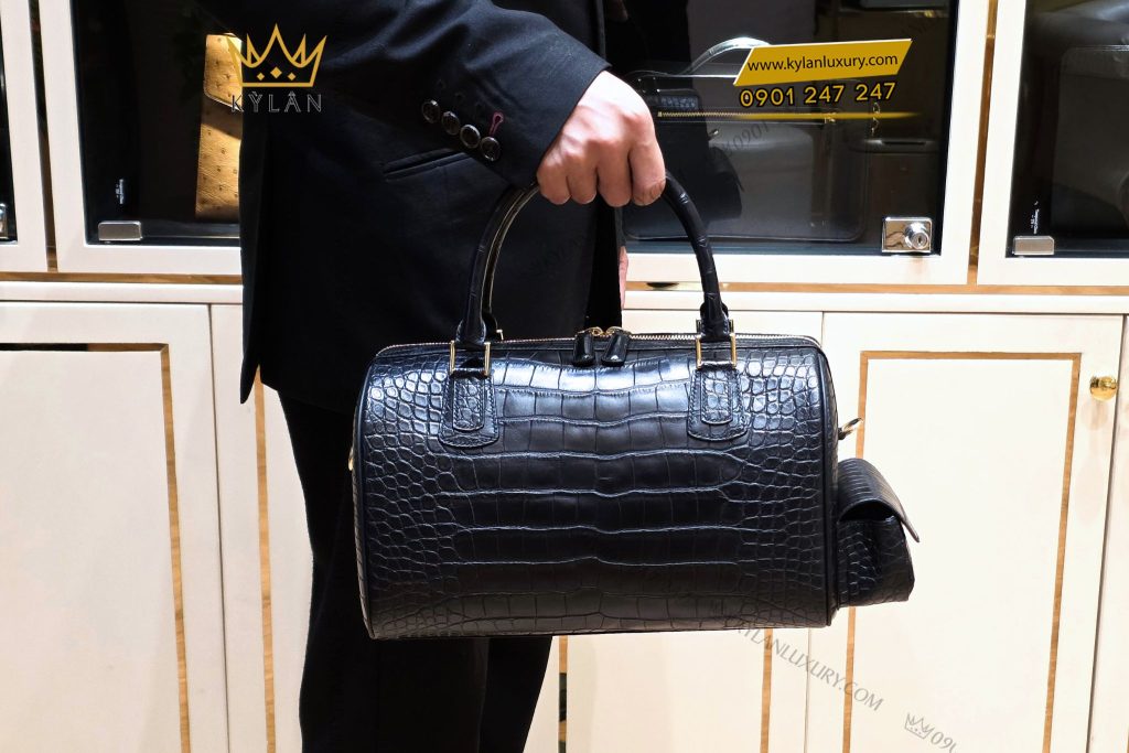 Kỳ Lân Luxury 15 1 Túi xách da cá Alligator
