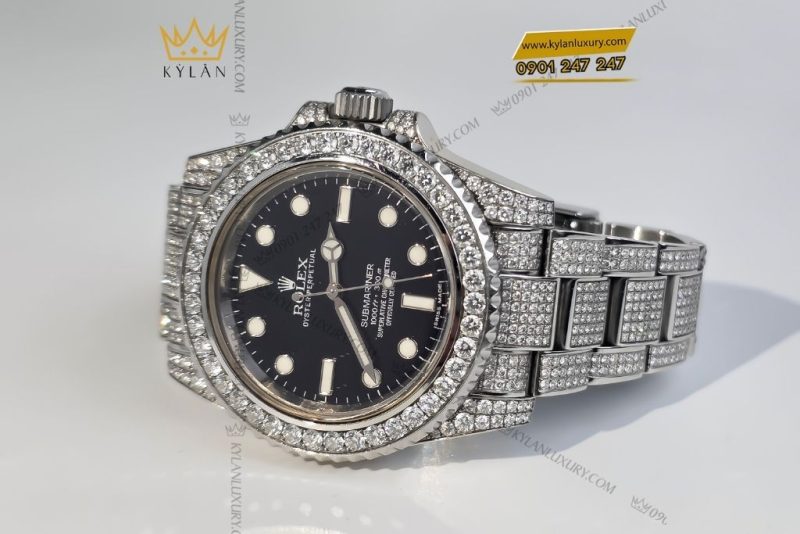 Đồng hồ Rolex Submariner custom đính full kim cương 114060