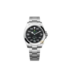 Đồng hồ Rolex Air-King 126900 mặt số đen sang trọng 