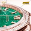 Rolex Day-Date 36mm 128345RBR mặt đá aventurine xanh nạm kim cương