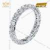 Nhẫn The Apex vàng trắng nguyên khối Au750 đính kim cương