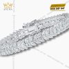 Lắc Tay Serene Stream vàng trắng nguyên khối Au750 đính kim cương