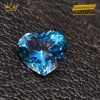 Đá Topaz xanh biển hình trái tim