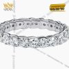 Nhẫn The Apex vàng trắng nguyên khối Au750 đính kim cương