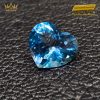 Đá Topaz xanh biển hình trái tim