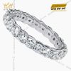 Nhẫn The Apex vàng trắng nguyên khối Au750 đính kim cương
