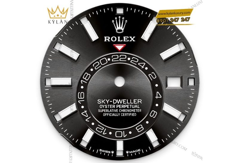 Rolex Sky-Dweller Oyster m336239 – 42 mm, vàng trắng, mặt số đen sáng