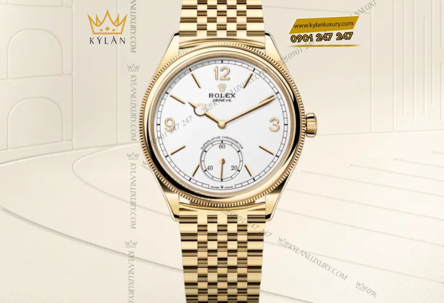 Kỳ Lân Luxury 7 16 Rolex Perpetual 1908 m52508 mặt số trắng tinh khôi