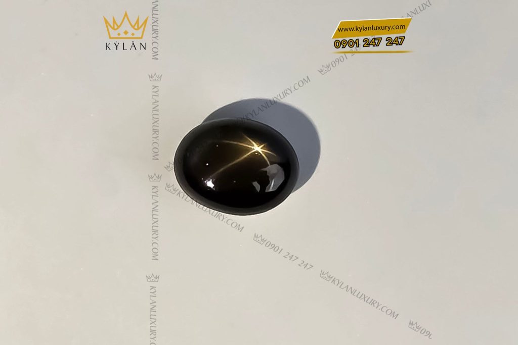 Kỳ Lân Luxury DA MAT MEO 3 Đá quý mắt mèo đen