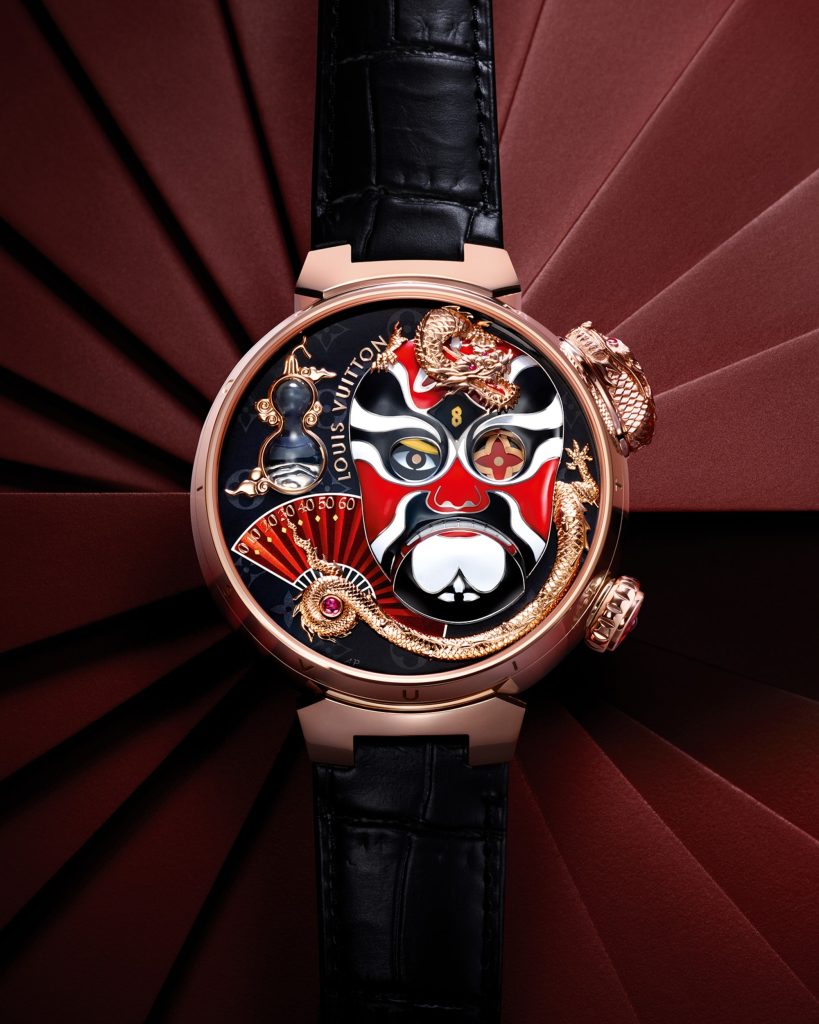 Kỳ Lân Luxury Dong Ho Tambour Opera Automata Những chiếc đồng hồ nổi bật của Louis Vuitton