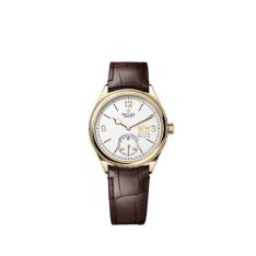 Rolex Perpetual 1908 m52508 mặt trắng, da nâu