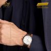 Đồng hồ Hermes Slim d’Hermes W041759WW00 có vỏ thép không gỉ, mặt số bạc opaline và máy cơ H1950 siêu mỏng