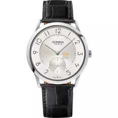 Hermes Slim d’Hermes W041759WW00 mặt số bạc opaline