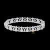 Lắc tay Diamond Crown vàng trắng nguyên khối Au750 đính kim cương