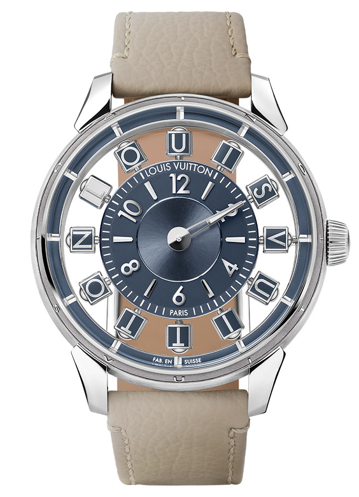 Kỳ Lân Luxury Louis Vuitton Tambour Taiko Spin Time Air Đồng hồ Louis Vuitton Tambour Taiko Spin Time