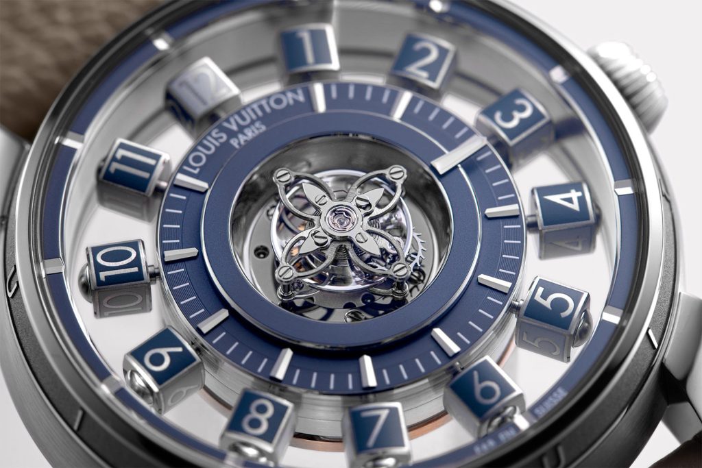 Kỳ Lân Luxury Louis Vuitton Taiko Spin Time collection Air Toubillon Đồng hồ Louis Vuitton Tambour Taiko Spin Time