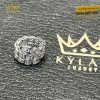 Mặt dây chuyền hình rắn vàng trắng nguyên khối Au750 đính kim cương
