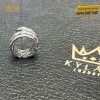 Mặt dây chuyền hình rắn vàng trắng nguyên khối Au750 đính kim cương