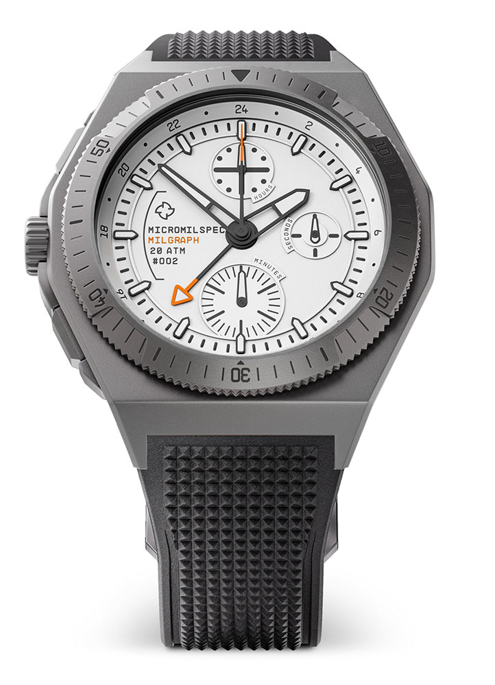Kỳ Lân Luxury Micromilspec Milgraph White Dial Edition Đồng hồ quân đội Micromilspec Edition