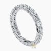 Kỳ Lân Luxury Nhan 1 2 Nhẫn The Apex vàng trắng nguyên khối Au750 đính kim cương