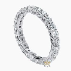Nhẫn The Apex vàng trắng nguyên khối Au750 đính kim cương
