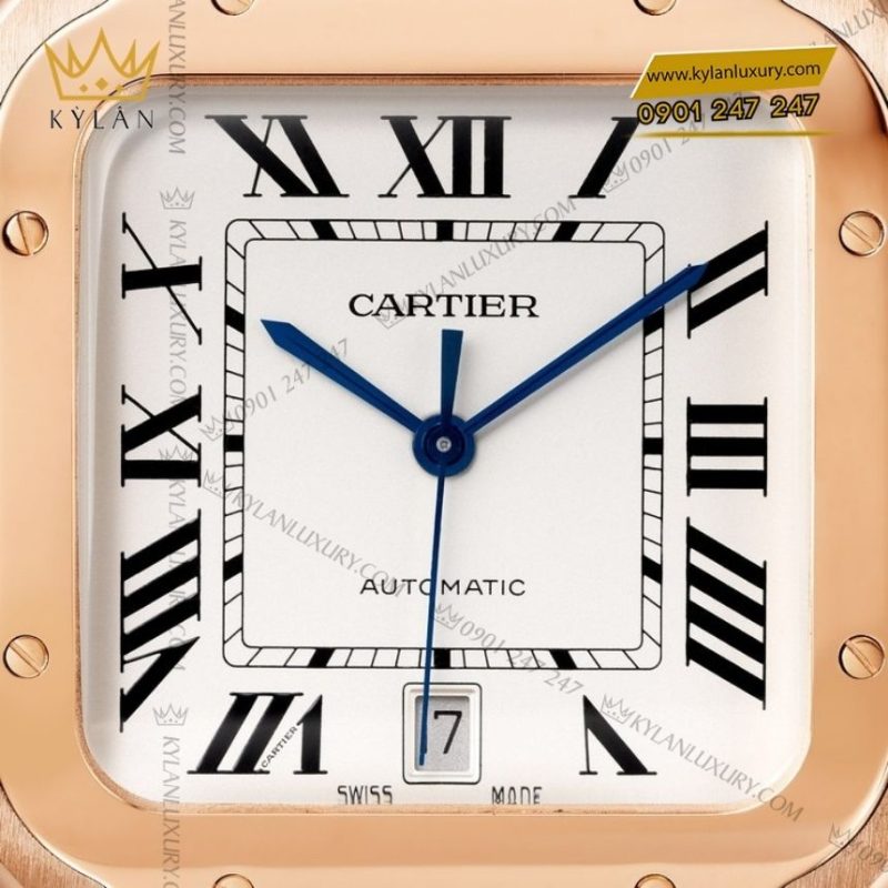 Đồng hồ Cartier Santos de Cartier Large vàng hồng CRWGSA0018