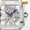 Đồng hồ Cartier Santos de Cartier Skeleton thép lộ cơ CRWHSA0015