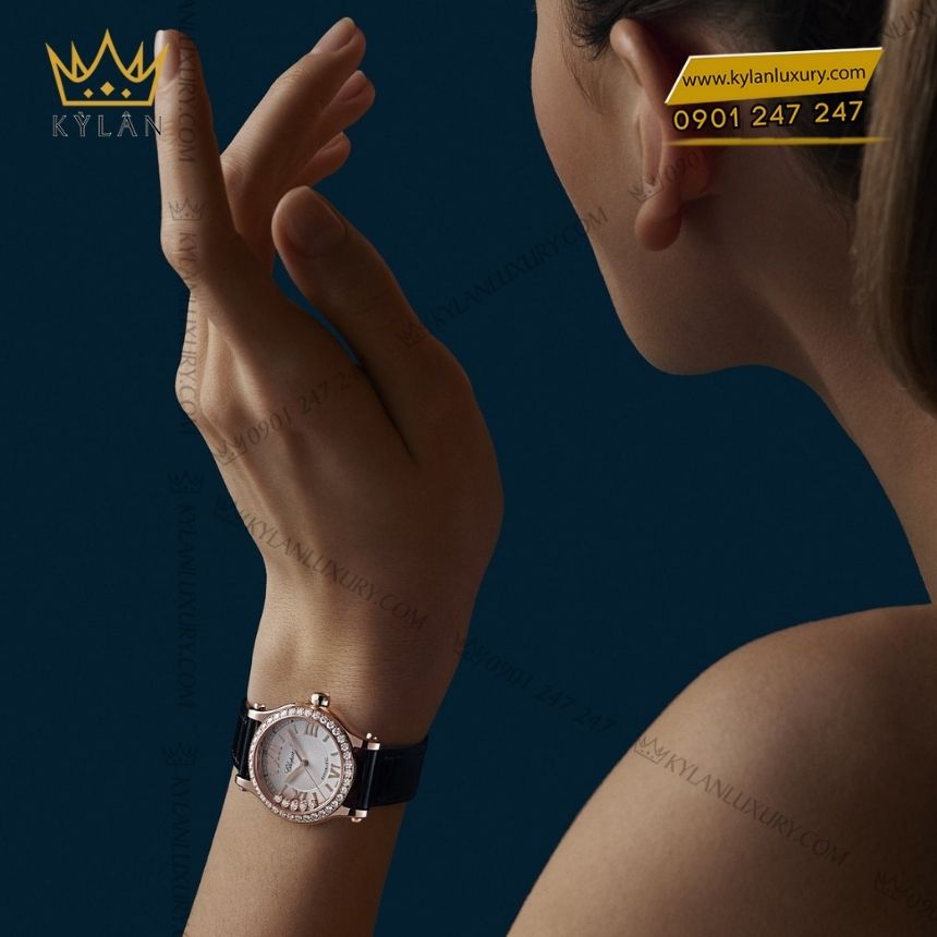 Kỳ Lân Luxury dong ho chopard happy sport oval 274893 5012 3 1 Đồng hồ Chopard Happy Sport Oval 30mm 274893-5012