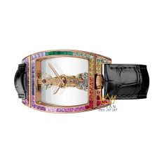 Đồng hồ Corum Golden Bridge Classic viền đá đa sắc B113/02957