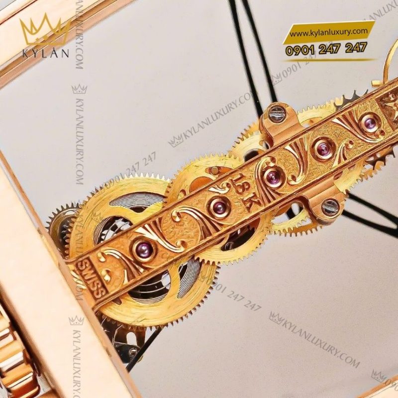 Đồng hồ Corum Golden Bridge Classic viền đá đa sắc B113/02957